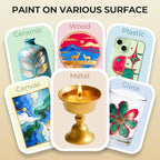 Nicpro Metallic Brass Acrylic Paint, 8.45oz/250ml Large Brass Leaf Paint - Image 3