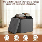 Storage Ottoman Footrest Stool Small Ottoman - Image 6