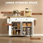 HOMCOM Kitchen Island Cart - Image 5