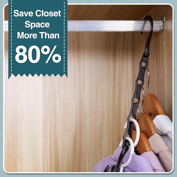 AMKUFO Closet Organizers and Storage 20 Pack Hanger Organizer Magic Hangers - Image 5