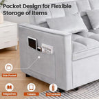 3 in 1 Convertible Sofa Bed, Love Seat Sleeper Bed - Image 3