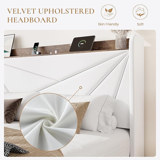 SHA CERLIN King Size Bed Frame - Image 5