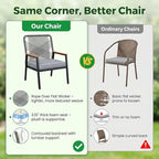 LIFERUN 3-Piece Patio Furniture Set, 2 Outdoor Rattan Chairs - Image 4