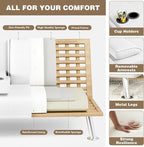 Homall Futon Sofa Bed, Leather Futon Couch - Image 7