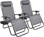 Devoko Patio Zero Gravity Chair Outdoor Folding Adjustable Reclining Chairs by DEVOKO