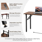 TEMI Long Computer Desk Folding Table - Image 7