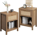 SICOTAS Rattan Nightstands Set of 2 by SICOTAS