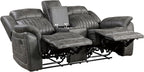 Lexicon Recliner Living Room Set, Home Theater Seating, Manual Polished - Image 6