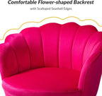 HULALA HOME Modern Velvet Accent Chairs Set of 2 - Image 5