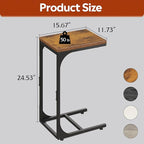 WLIVE C Shaped End Table, Small Couch Side Tables - Image 3
