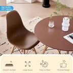 5-Piece Round Dining Table Set, Small 35.5" Kitchen Table Chairs Set of 4 Space - Image 3