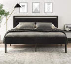 SHA CERLIN 14 Inch King Size Metal Platform Bed Frame - Image 3