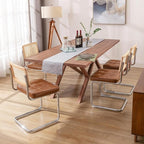Zesthouse Natural Rattan Dining Chairs Set of 4, Modern Dining Room Chairs - Image 7