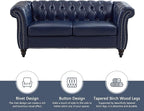 QHITTY 2 Piece Living Room Set, Sectional Chesterfield Sofa Contemporary - Image 5