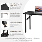 TEMI Small Computer Desk Folding Table - Image 8