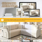 Queen Size Sleeper Sofas Convertible Couches, L Shaped Sectional Couch - Image 9