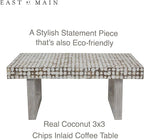 East at Main White Coffee Table – Handmade Accent Table - Image 6