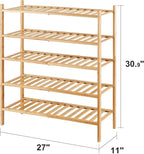 viewcare 5-Tier Bamboo Shoe Rack - Image 3