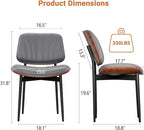 YaFiti Dining Chairs Set of 2, Dining Room and Kitchen Chairs, Mid Century - Image 2