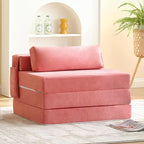 Tiita Folding Sofa Bed Chair, 4-Fold Convertible Sleeper Chair by TiitaHome