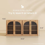 BELLEZE Set of 2 65" Arched Sideboard - Image 2