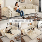 97.7" Convertible Queen Sleeper Sofa - Image 3