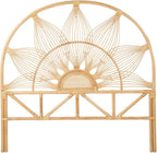 Kouboo Sunflower Rattan California King Headboard Bedroom Bedroom Furniture by KOUBOO