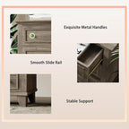 IDEALHOUSE 7 Drawer Dresser, Large Wooden Storage Chest of Drawers - Image 7