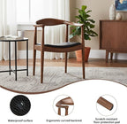 Kennedy Armchair, Mid Century Modern Dining Chair, PU Upholstered Kennedy Chair - Image 4