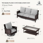 HERA'S HOUSE Gray Patio Furniture Set - Image 6