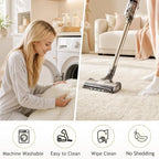 Ophanie Runner Rug for Hallway, 2x7 Washable Non-Slip Fluffy Soft Bedside Rugs - Image 3