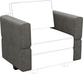 Belffin Fabric Modular Sectional Sofa Armrest Backrest Module Couch Side by Belffin