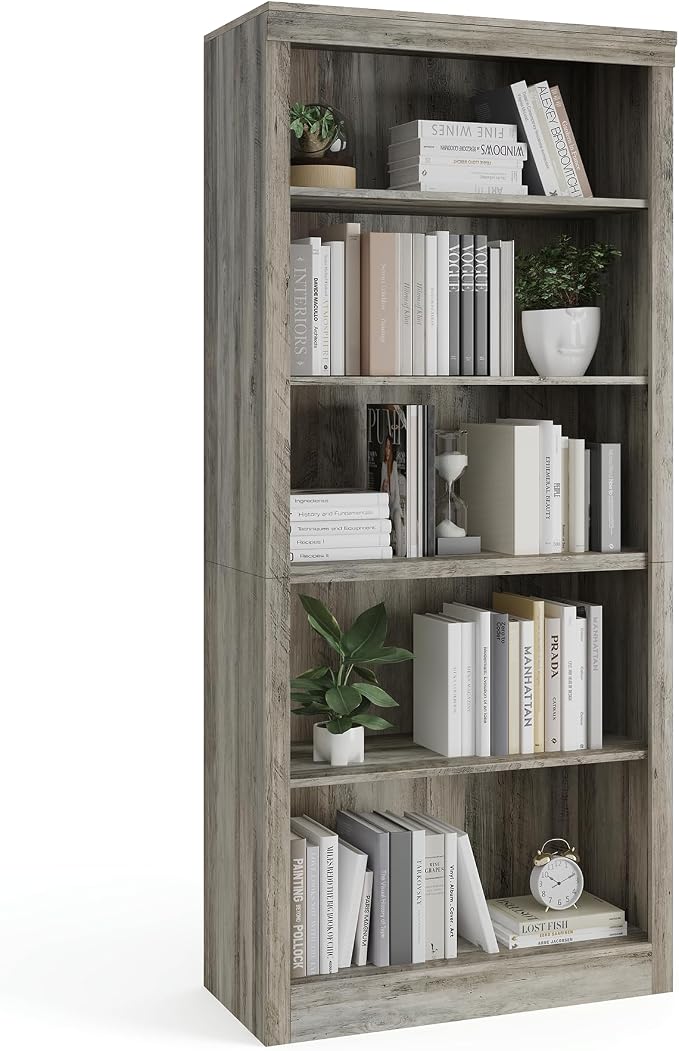 GarveeHome 71 in Tall Bookcase, Wooden Bookshelf - Image 6