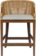 Martha Stewart Farmhouse Counter Height Bar Stools, Handcrafted Rattan Counter by MarthaStewart
