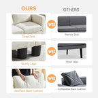 WUTUTUEE 83”L-Shaped Modular Sectional Sofa - Image 6