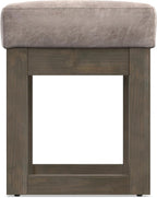 SIMPLIHOME Milltown Small Ottoman Bench - Image 10