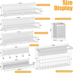 Magnetic Spice Rack for Refrigerator, 7 Pack 100% Metal Strong Magnet Shelf - Image 2