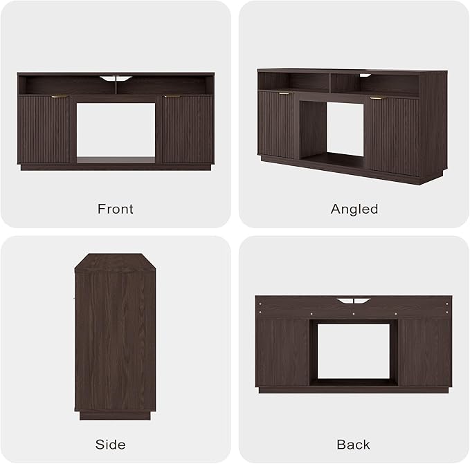 3-Piece Fluted Living Room Set Includes 2 Fluted Night Stand - Image 8