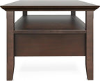 SIMPLIHOME Acadian Solid Wood Transitional-Style 48-inch Wide Coffee Table - Image 11