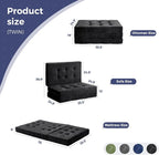 MAXYOYO 6" Folding Sofa Bed for Floor, Tufted Tri-Fold Floor Mattress - Image 2