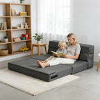 ANONER 60" Fold Sofa Bed Couch Memory Foam - Image 4