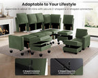 CHIC HOUSE Modular Corner Sectional Sofa - Image 3