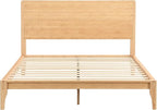 Merax Full Size Bamboo Platform Bed, Mid-Century Modern Bed Frame - Image 6
