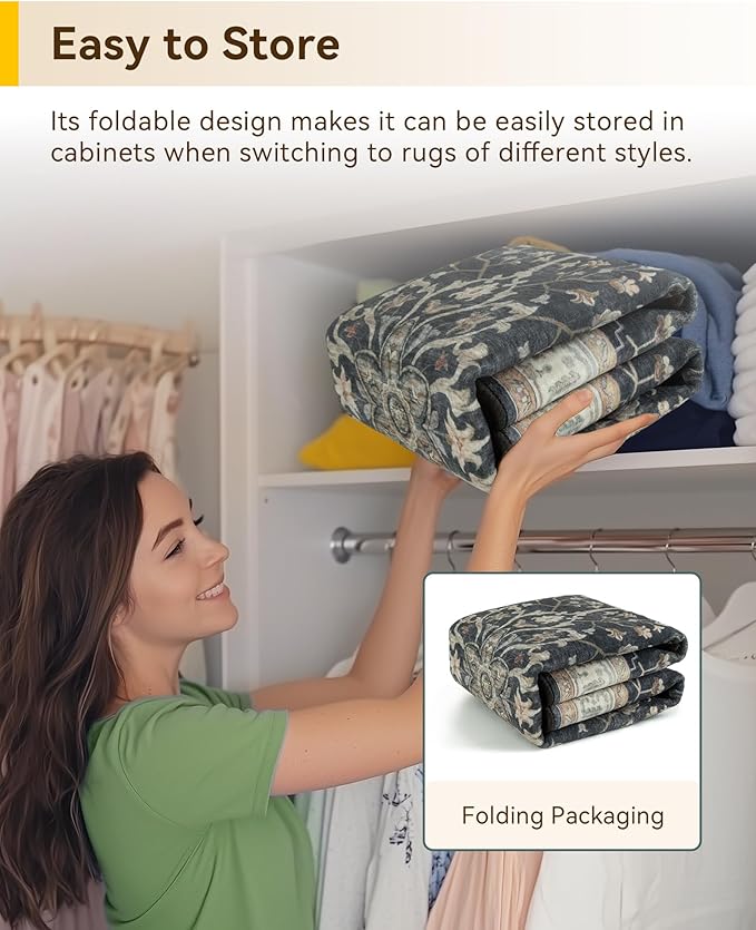 RELEANY Area Rugs 2'x6' Runner Rug Non Slip Washable - Image 7