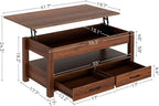 Rolanstar Coffee Table, Lift Top Coffee Table - Image 3
