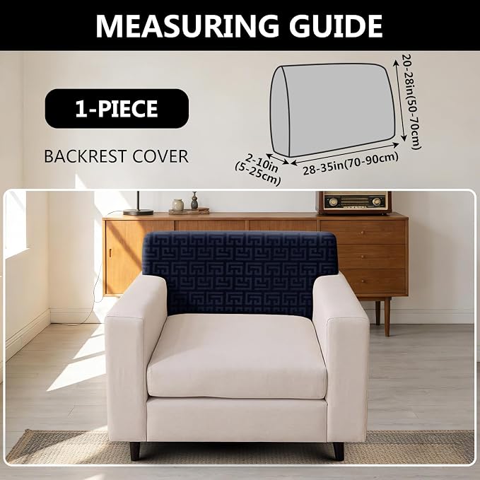 UNBBRRL Stretch Couch Backrest Cushion Cover - Image 2