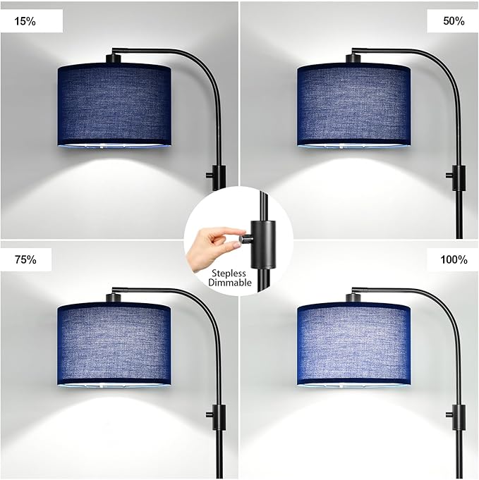 Nintiue Upgraded Modern Arc Dimmable Tall Standing Floor Lamp - Image 3