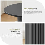 31.5" Round Dining Table for 2-4, Modern Kitchen Table - Image 4