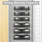 Aufworld Magnetic Spice Rack for Refrigerator, 6 Pack Magnetic Shelf, Fridge - Image 4