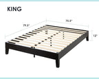 Mellow Naturalista Grand 12 Inch Solid Wood Platform Bed - Image 2